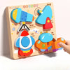 Montessori 3D Wooden Animal & Traffic Puzzle for Kids