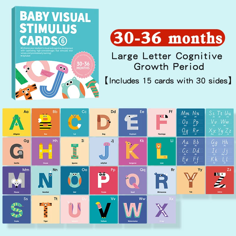 Montessori High-Contrast Visual Stimulation Cards for Babies
