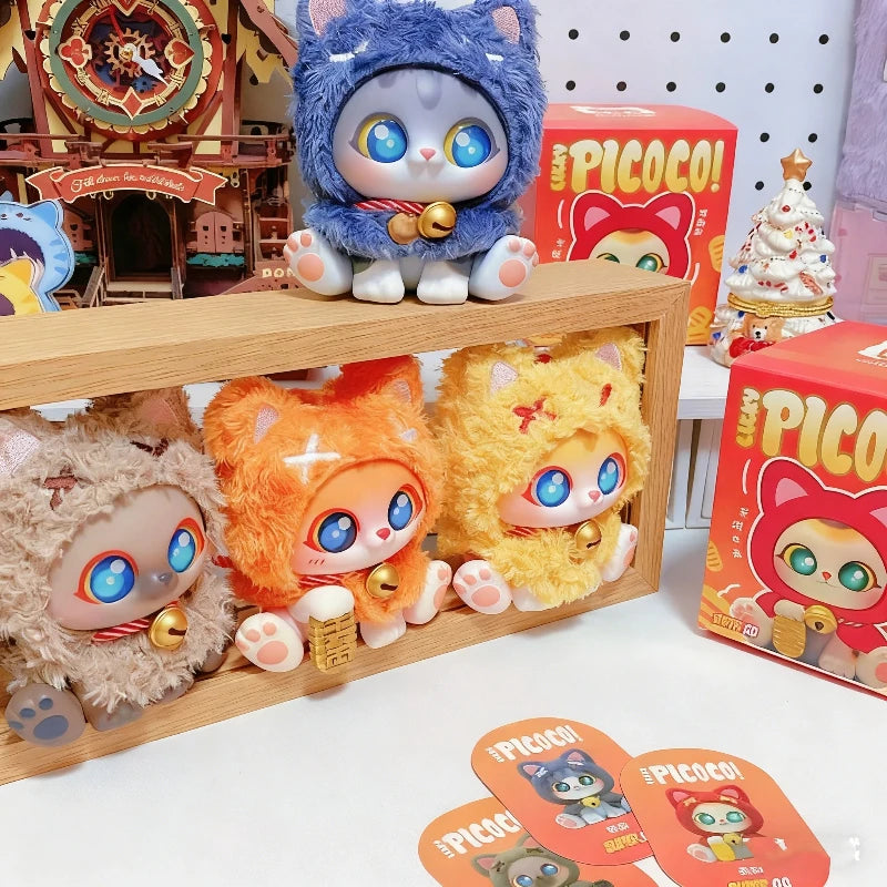 PICOCO Lucky Cloak Cat Series Plush Blind Box Keychain