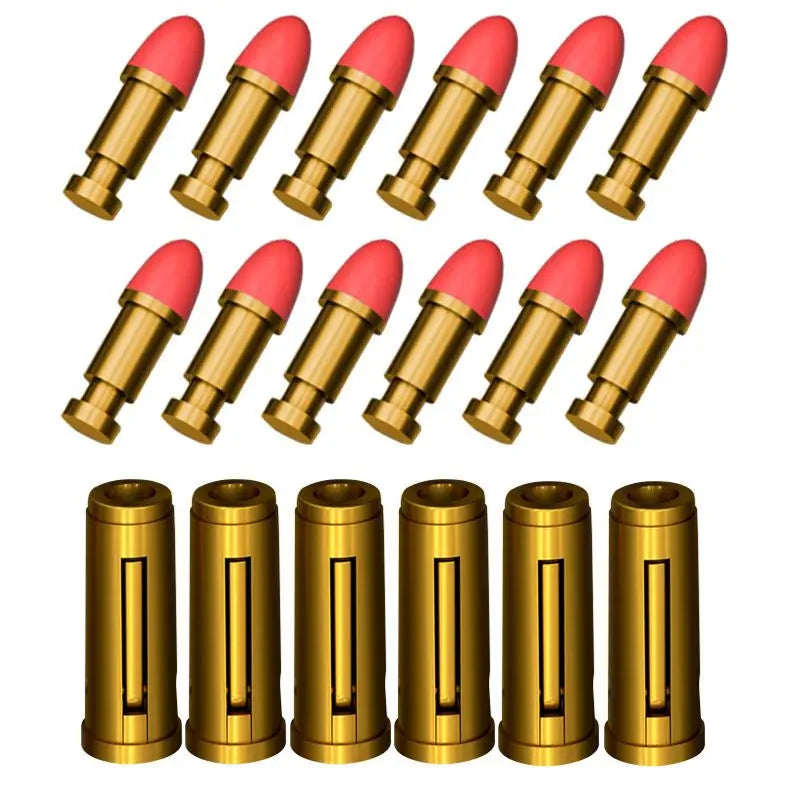 Mechanical Soft Bullet Revolver Toy Gun with Shell Ejection