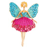 Ballerina Dancer Rhinestone Brooch for Women