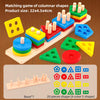 Geometric Shape Sorting Blocks Set for Toddlers