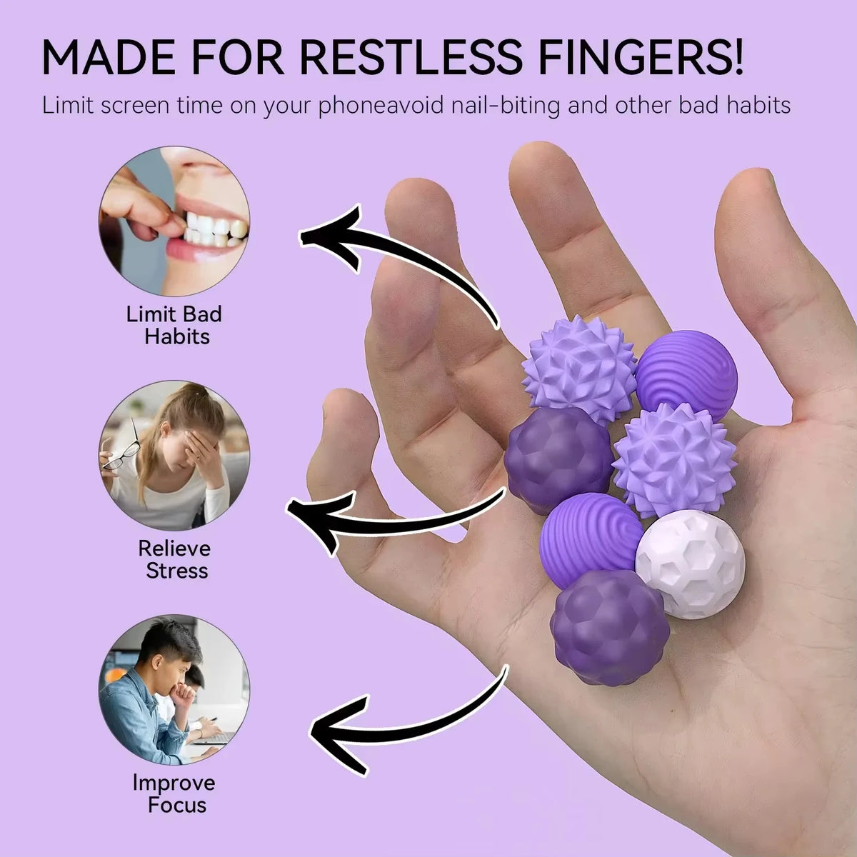 Magnetic Silicone Sensory Stress Balls