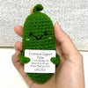 Handmade Crochet Emotional Support Poo Doll with Card
