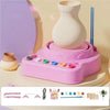 Electric Pottery Wheel with Detachable ABS Basin for Clay Crafting