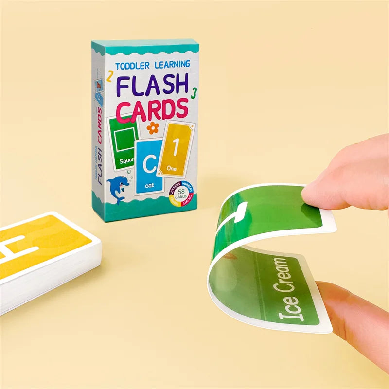Early Learning Flash Cards Set: Letters, Numbers, Shapes & Colors