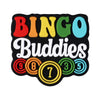 Black silicone beads spelling out BINGO Buddies with colorful letters and numbers