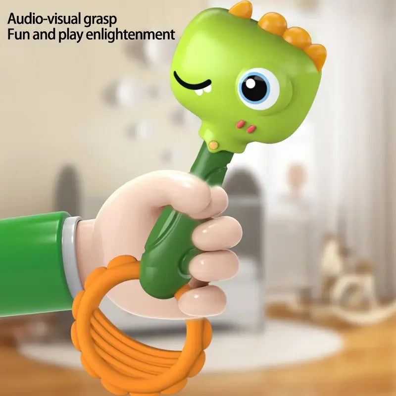 Cartoon Animal Rattle Handbell for Baby Sensory Development