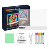 A box of an LED Note Board featuring a light-up drawing display and instruction manual.