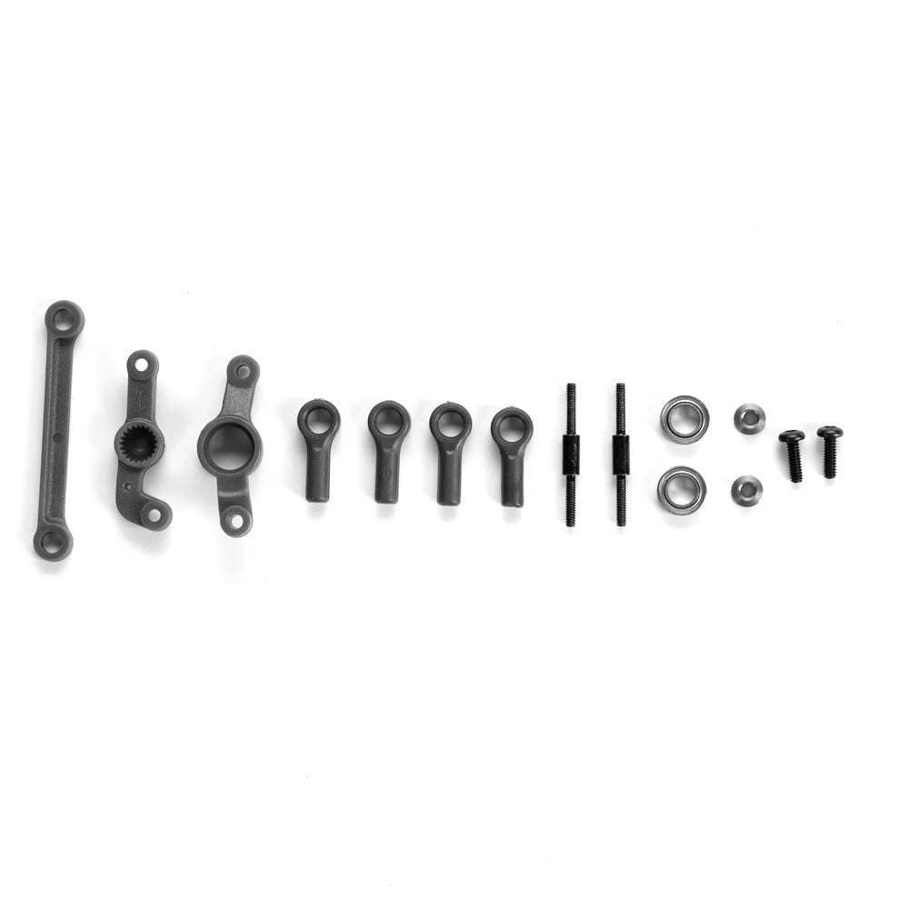 A set of 1:12 scale RC car steering wheel and interior upgrade parts.
