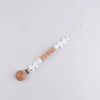 Personalized Baby Pacifier Clip with Silicone Beads