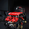 V8 Engine Model Building Blocks Set with Electric Motor