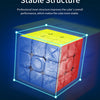 Vue 3D d'un cube magnétique de vitesse montrant des couches colorées et la structure interne.