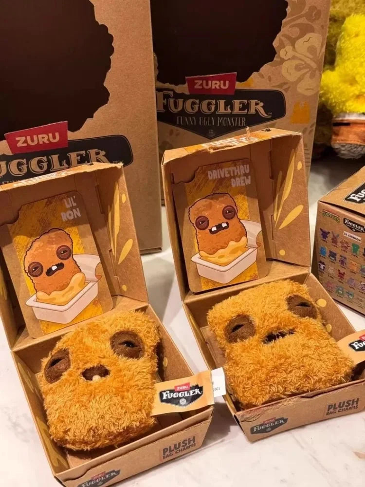Fuggler Ugly Cute Chicken Nugget Plush Keychain