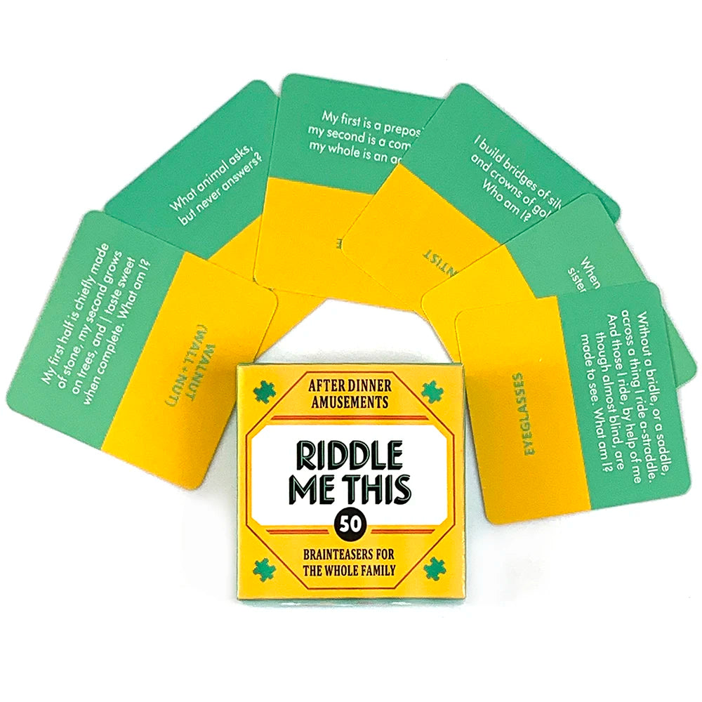 Riddle Me This: 50 Fun Dilemma Card Game for Family & Friends