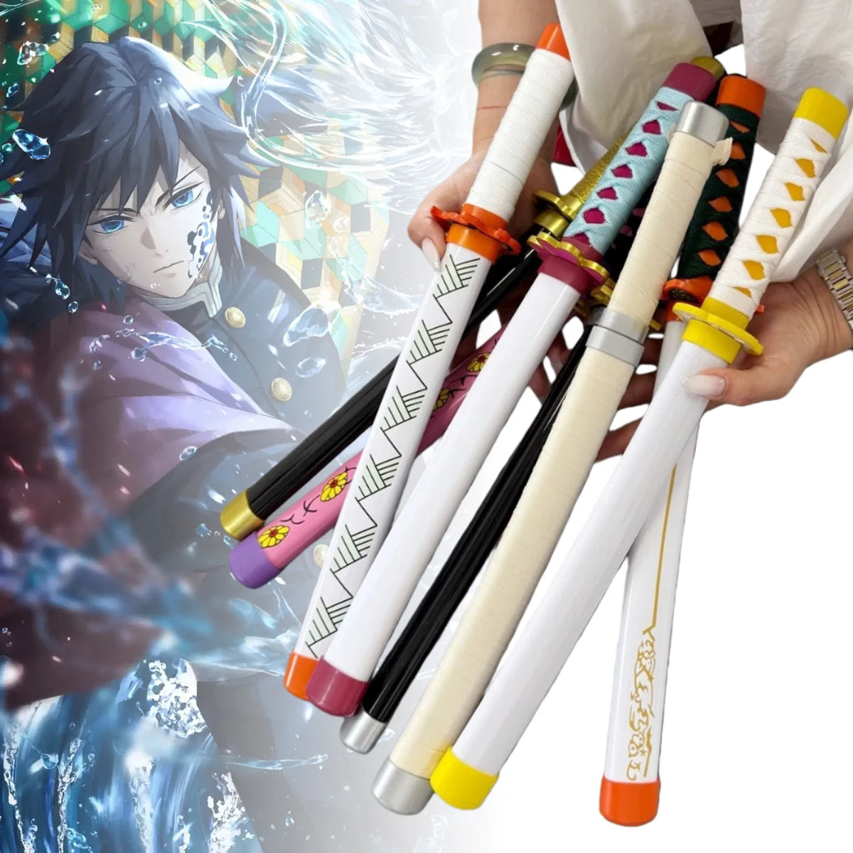 Tomioka Giyuu Katana Cosplay Prop – Demon Slayer Anime Sword
