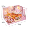 DIY Wooden Dollhouse Kit with Miniature Furniture – 3D Puzzle Craft Set