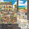 A collection of large 3D Kawaii home life scene stickers for scrapbooking and DIY crafts