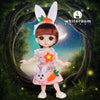 16cm Articulated Fashion Doll with Big Eyes and Dress-Up Outfit