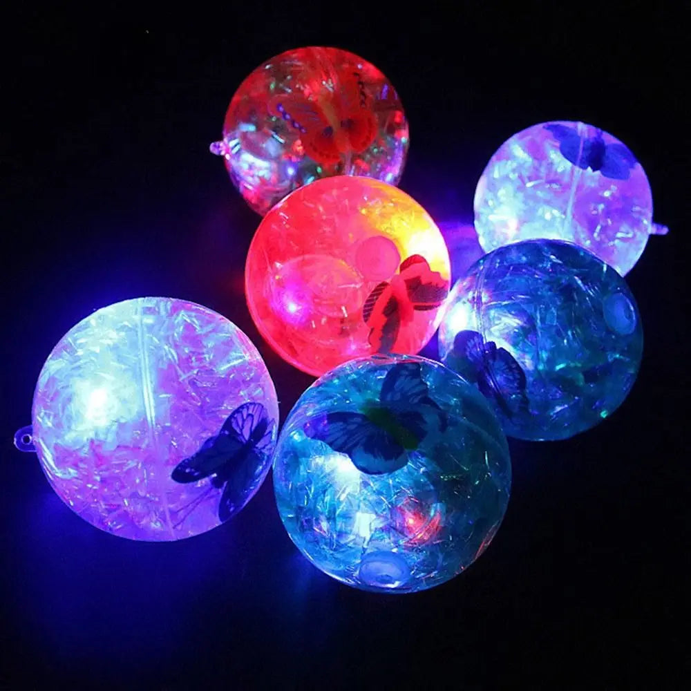 LED Glowing Bouncy Ball for Kids – Colorful Light-Up Jumping Ball Toy