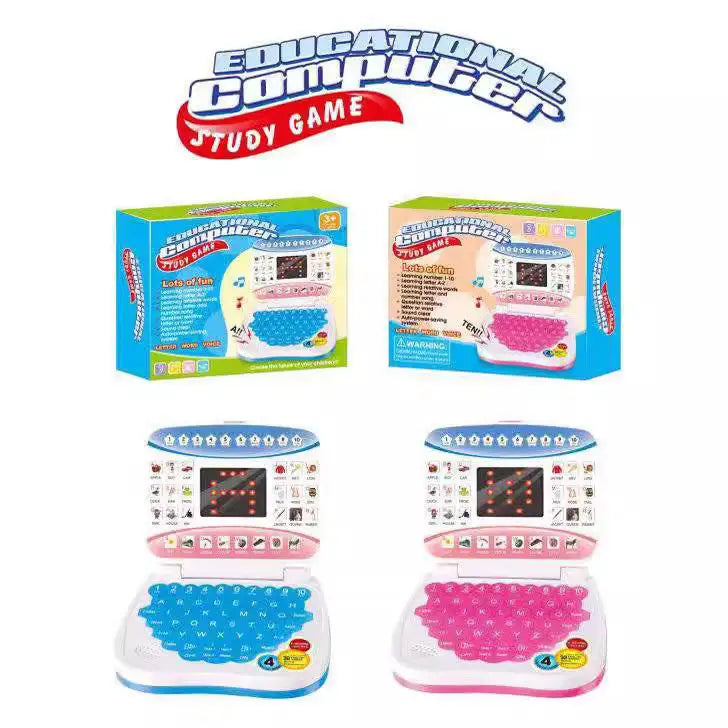 Kids Interactive Learning Laptop with LED Display and Music