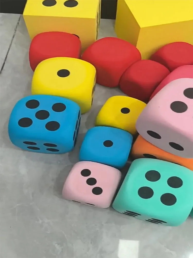 Soft Foam Dice Set for Games, Learning & Stress Relief