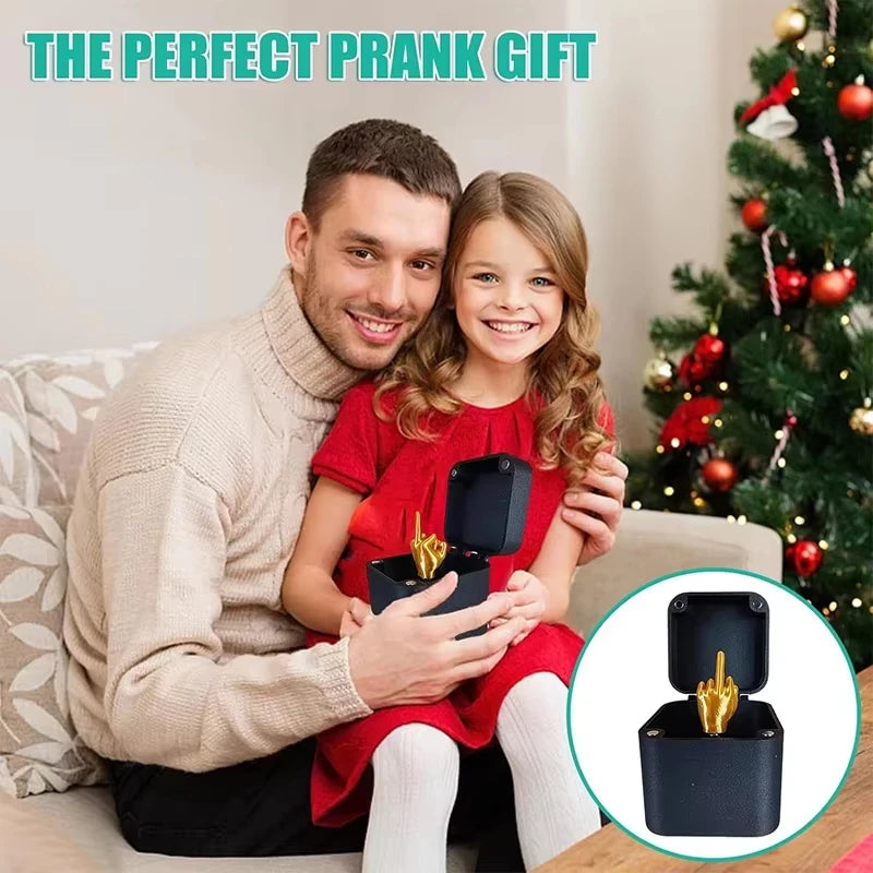 Funny Middle Finger Prank Gift Box - Hilarious Gag Gift for Birthdays, Christmas & More