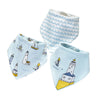 Soft Cotton Baby Bibs (3-Pack) with Cartoon Prints