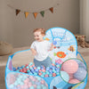 Foldable Kids Ball Pit with Basketball Hoop