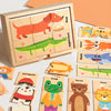 Wooden Animal Shape Puzzle for Early Learning