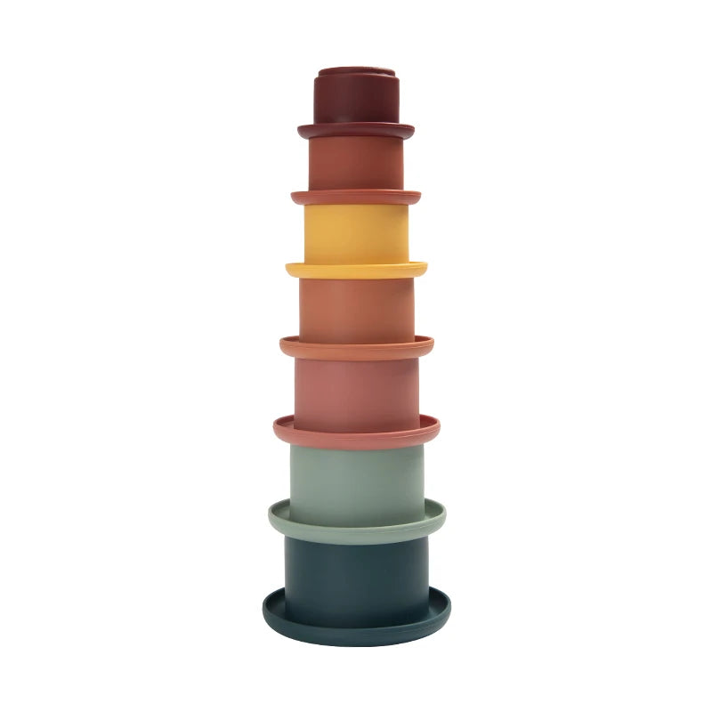 Silicone Stacking Cups for Toddlers – Montessori Nesting Toy