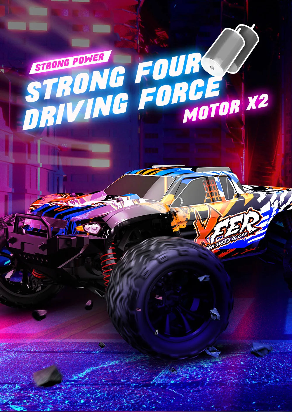 1:16 Scale Remote Control Off-Road Monster Truck