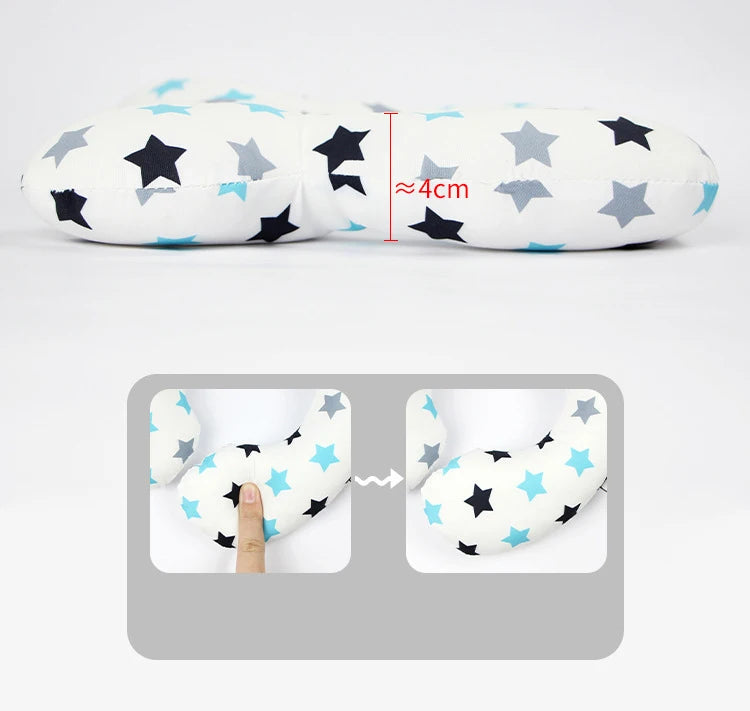Soft U-Shaped Baby Head and Neck Support Pillow for Car Seat Travel