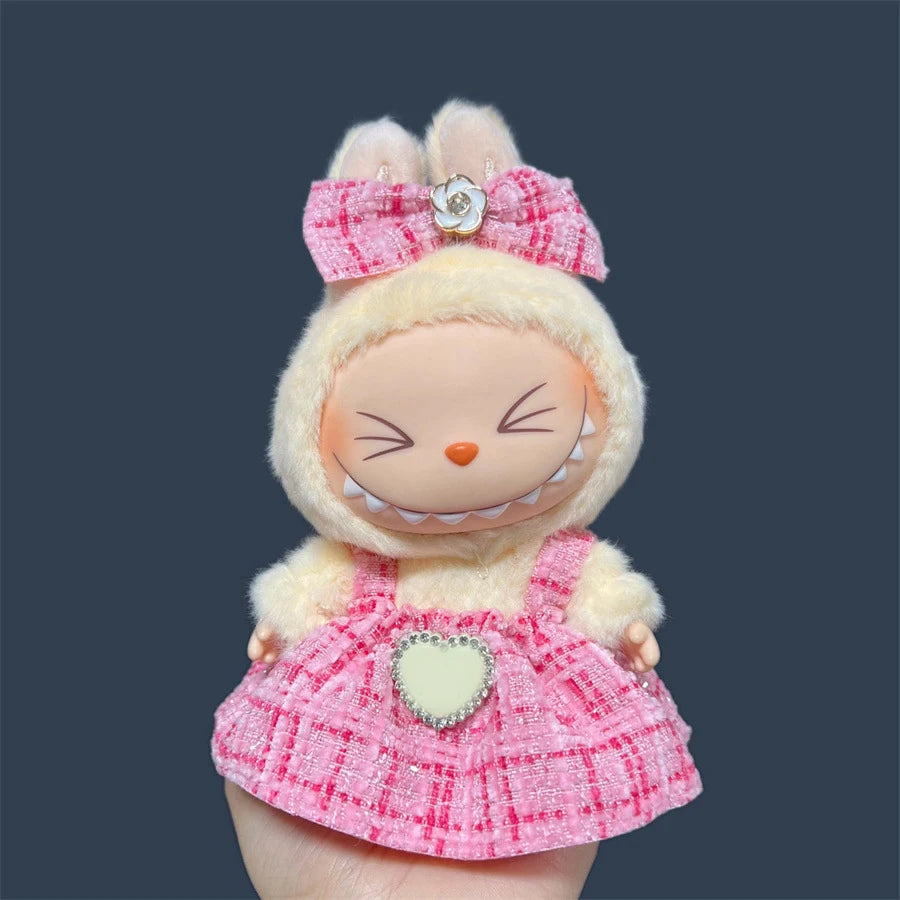 Fashion Doll Outfit Set for 15/17cm Labubu Figures