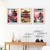 Cherry Blossom Tower Diamond Painting Kit – DIY 5D Wall Art for Adults