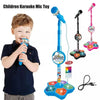 Kids Karaoke Microphone Stand Set with Party Lights