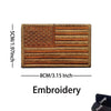 Reflective American Flag Tactical Patch with Glow-in-the-Dark Detail