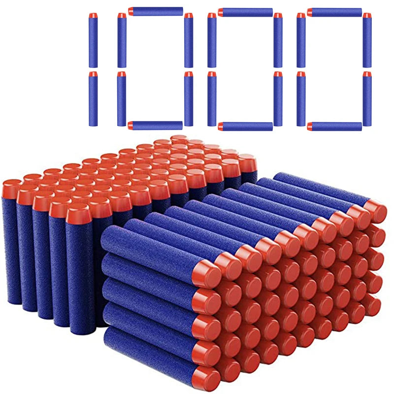 50-Pack Soft Foam Dart Refills for Toy Blasters (7.2cm)