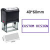Customizable Self-Inking Rubber Stamp