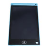 A light blue 8.5-inch LCD writing tablet with a black screen and a power button visible.