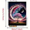 Flower and Moon Full Drill Diamond Painting Kit