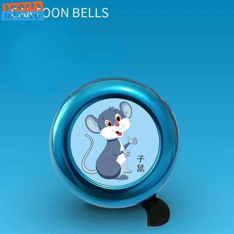 Cartoon Animal Bike Bell for Kids – Lightweight Aluminum Alloy