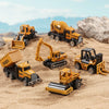 Diecast Construction Vehicle Set - Tractor, Excavator & Truck