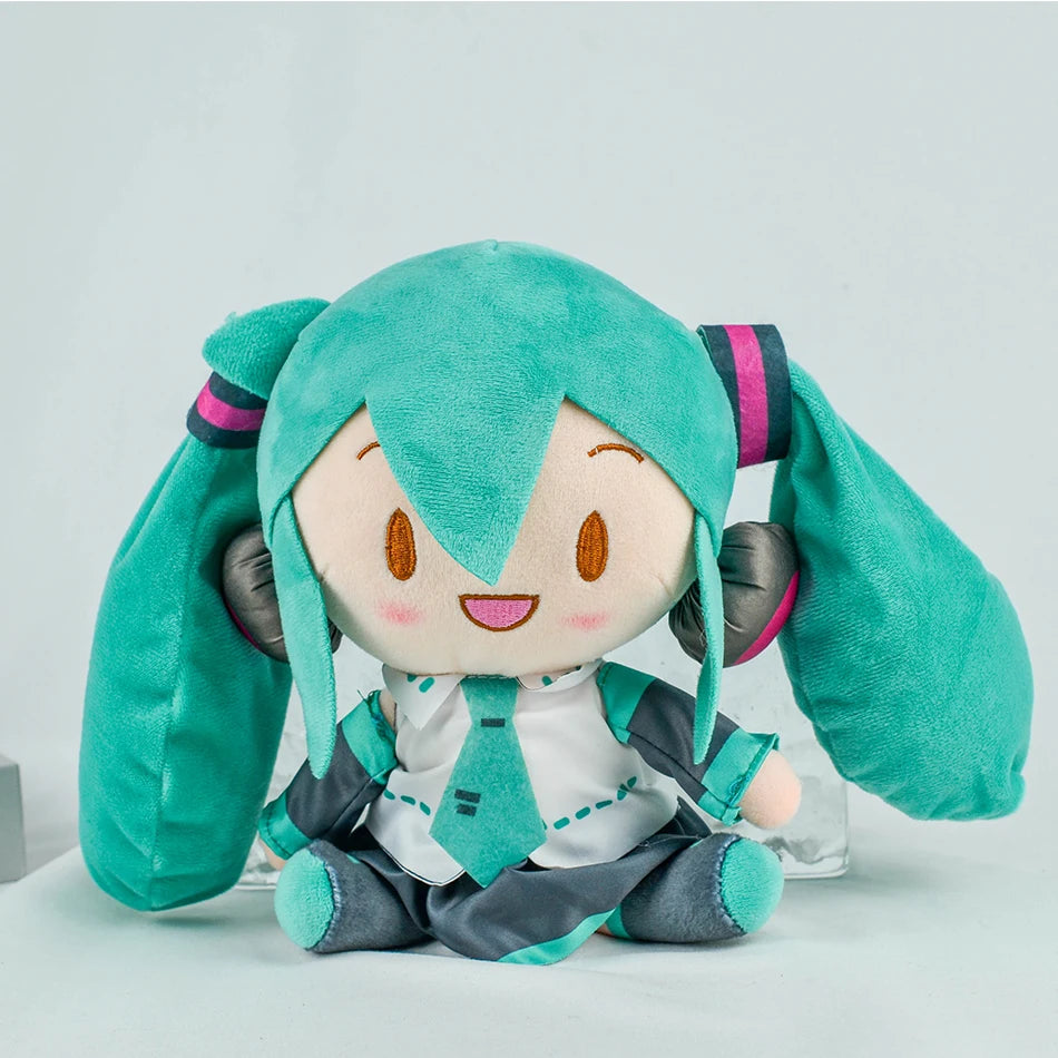 Hatsune Miku Plush Doll – Cute 20cm Anime Sitting Figure