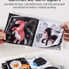 A set of durable cloth baby books featuring animals like a horse, deer, lion, hedgehog, and duck.