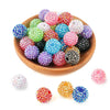 20mm Round Rhinestone Acrylic Beads – Mix Colors for Jewelry Making