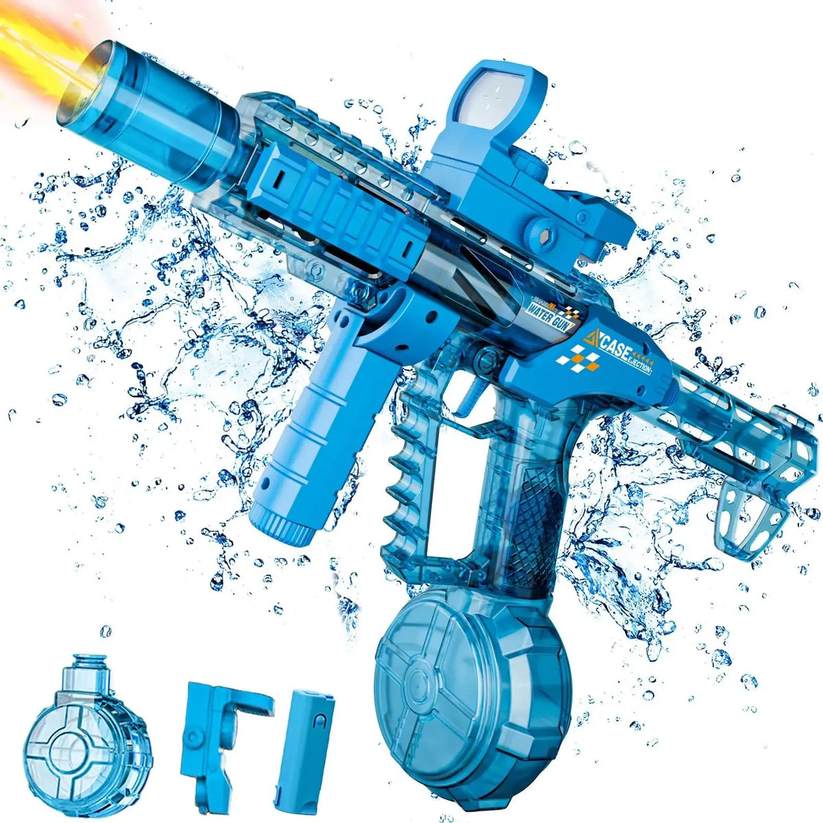 Electric Water Gun with Long-Range Shooting and Light Effects