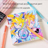 A set of blue fruit new arrival acrylic journal pens featuring vibrant colors and designs.