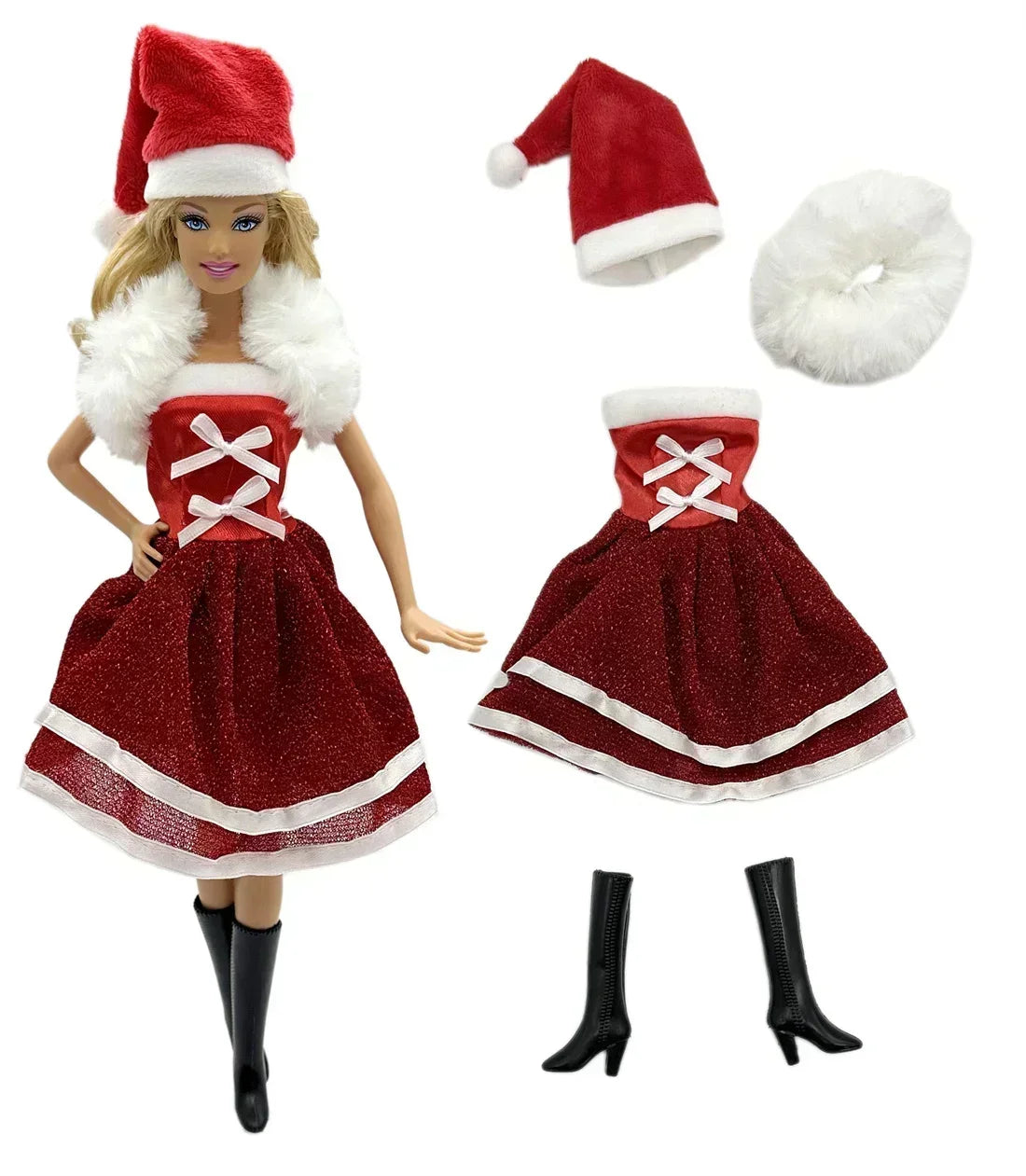 Festive Christmas Outfit Set for 11.5-Inch Dolls