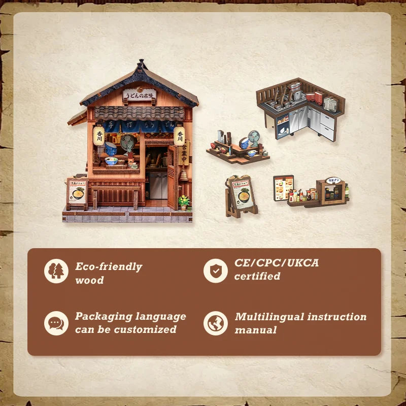 Japanese Mini Store Book Nook DIY Kit